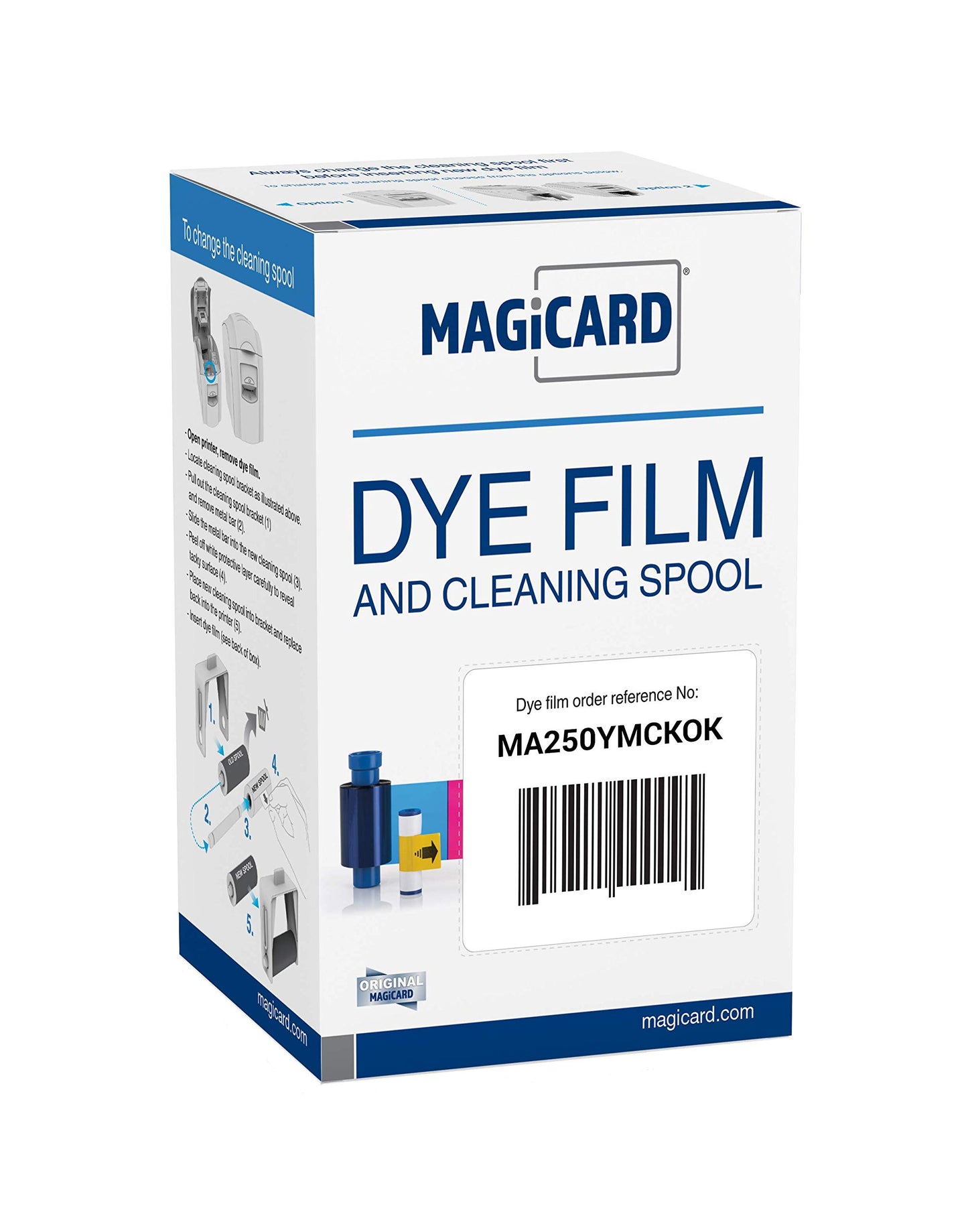 Ribbon Magicard MA250YMCKOK Kit de cinta de color YMCKOK, 250 impresiones