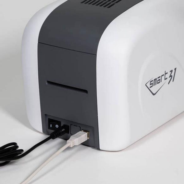 Impresora de tarjetas de identificación IDP Smart-31S con Ethernet - Una cara