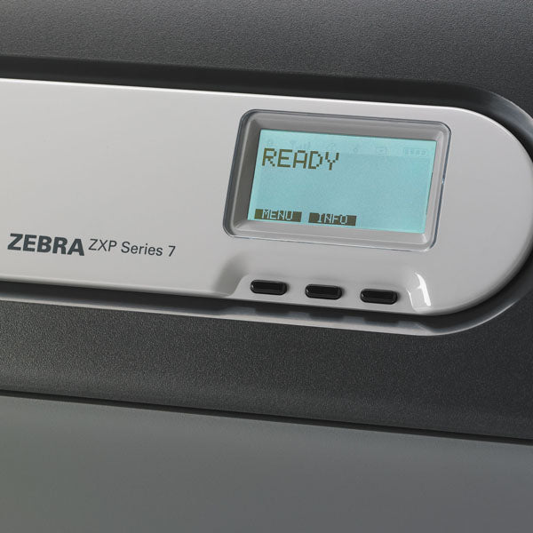 Impresora de tarjetas de identificación Zebra ZXP 7 con codificador UHF - Una cara